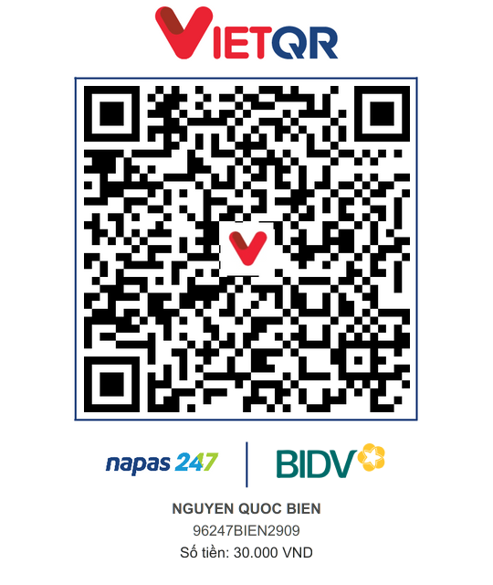 QR Thanh toán BIDV