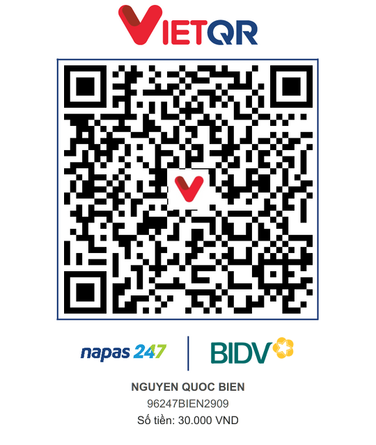 QR Thanh toán BIDV