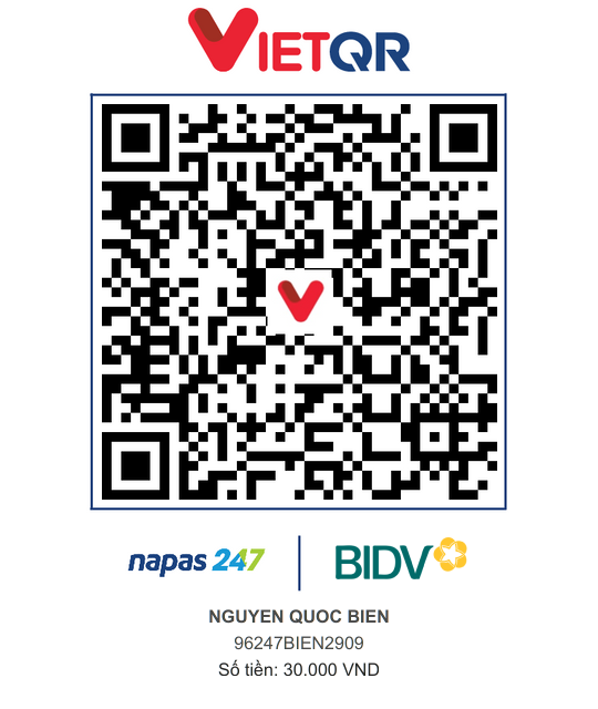 QR Thanh toán BIDV