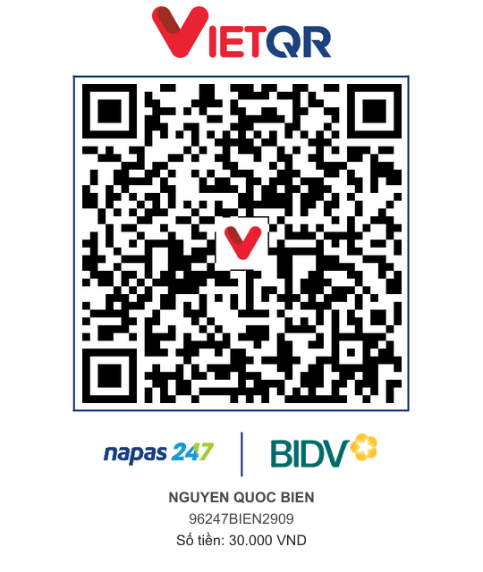 QR Thanh toán BIDV