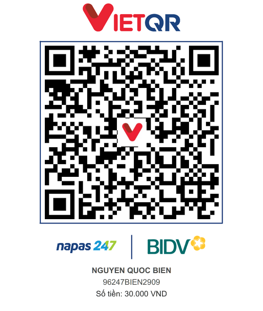 QR Thanh toán BIDV