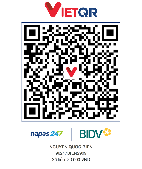 QR Thanh toán BIDV