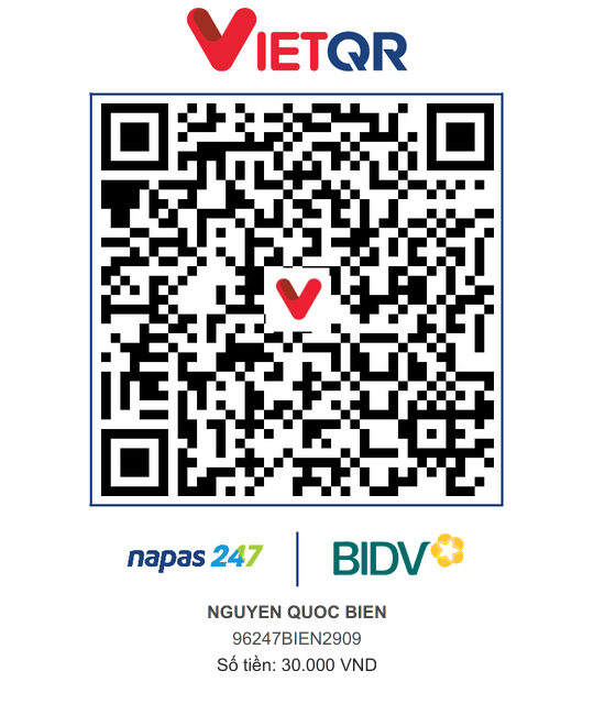 QR Thanh toán BIDV