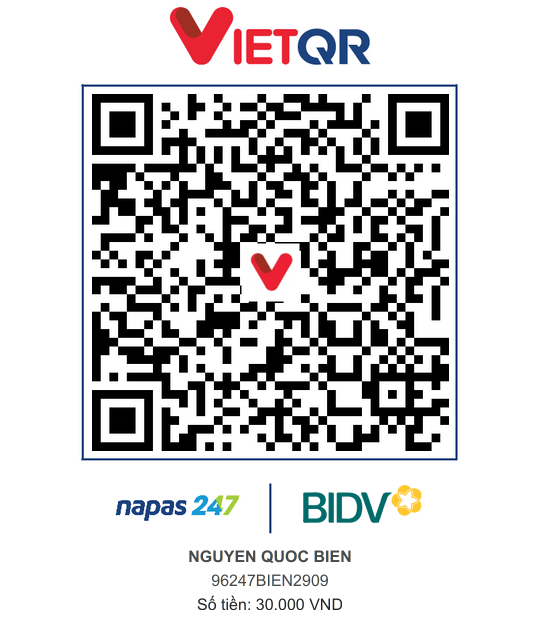 QR Thanh toán BIDV