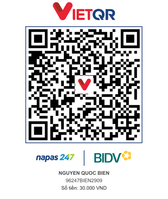 QR Thanh toán BIDV