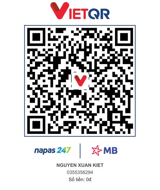 Mã VietQR NAPAS ngân hàng MB Bank XKProduction