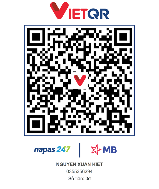 Mã VietQR NAPAS ngân hàng MB Bank XKProduction