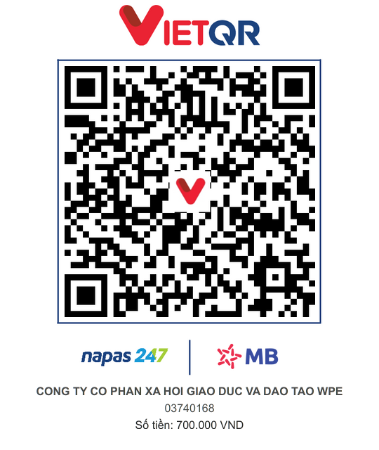 QR chuyển khoản WPE