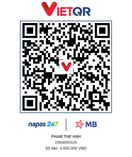 Mã QR chuyển khoản ngân hàng MB — Phạm Thế Anh — 0969696526