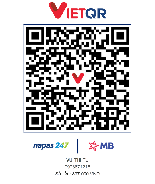 QR thanh toán combo bộ 3 — Vietcombank