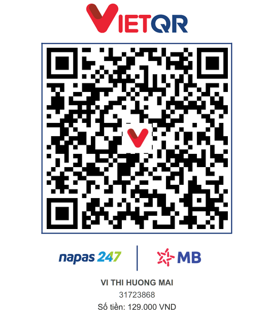 QR thanh toán 129,000đ