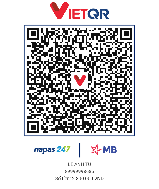 QR thanh toán 2M8 - GÓP ZÔ ACC 900K