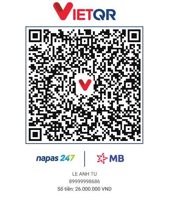 QR thanh toán 26M - GÓP ZÔ ACC 8M