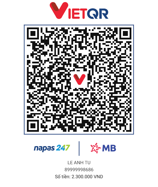QR thanh toán 2M3 - GÓP ZÔ ACC 800K