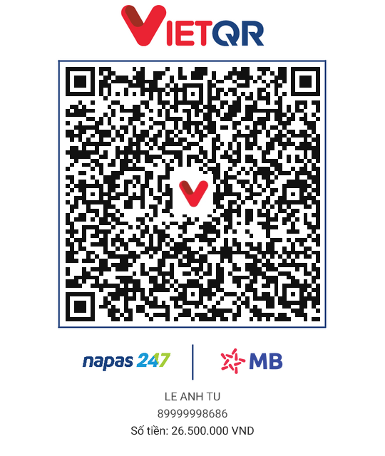 QR thanh toán 26M5 - GÓP ZÔ ACC 8M3