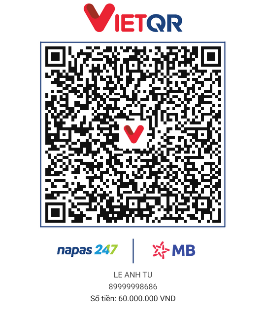 QR thanh toán 60M - GÓP ZÔ ACC 19M