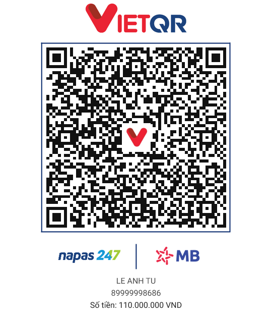 QR thanh toán 110M - GÓP ZÔ ACC 34M