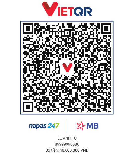 QR thanh toán 40M - GÓP ZÔ ACC 13M