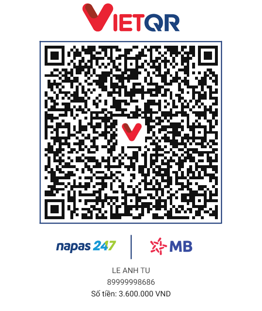 QR thanh toán 3M6 - GÓP ZÔ ACC 1M2