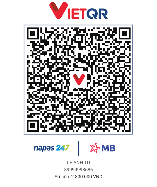 QR thanh toán 2M8 - GÓP ZÔ ACC 900K