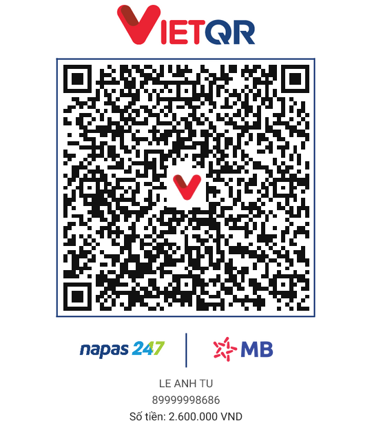 QR thanh toán 2M6 - GÓP ZÔ ACC 800K