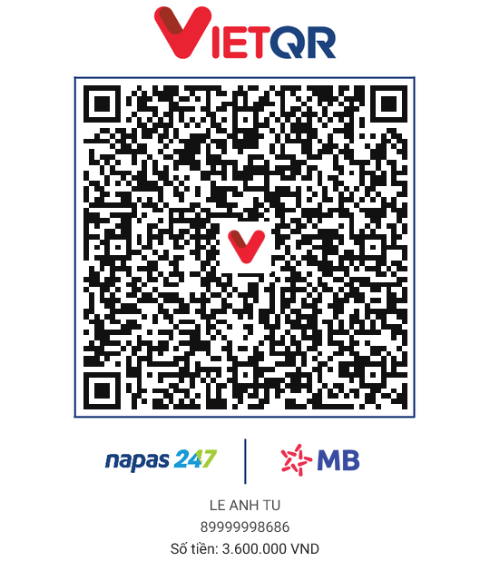 QR thanh toán 3M6 - GÓP ZÔ ACC 1M2