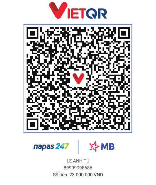 QR thanh toán 23M - GÓP ZÔ ACC 7M2