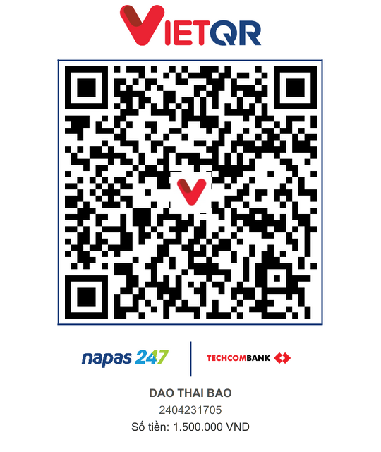 QR chuyển khoản Techcombank — Vibecoding Tư Duy 101