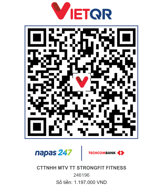 QR thanh toan voucher Gym 3 buoi 1197000