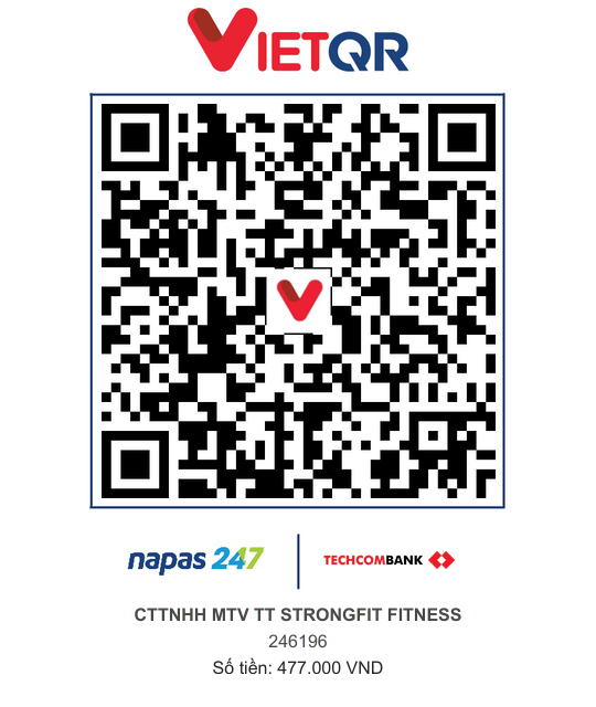 Pilates trial voucher payment QR 477000 VND