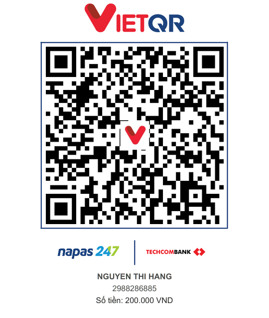 Mã QR chuyển khoản đặt cọc