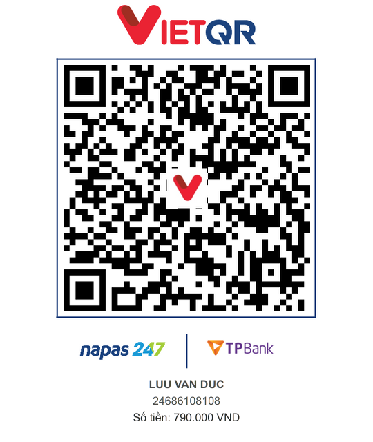 QR Chuyển khoản TPBank — Lưu Văn Đức
