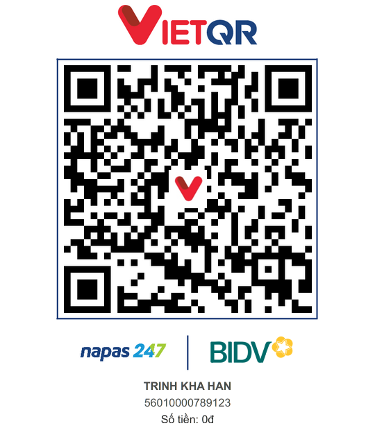 Mã QR chuyển khoản Nhà gái