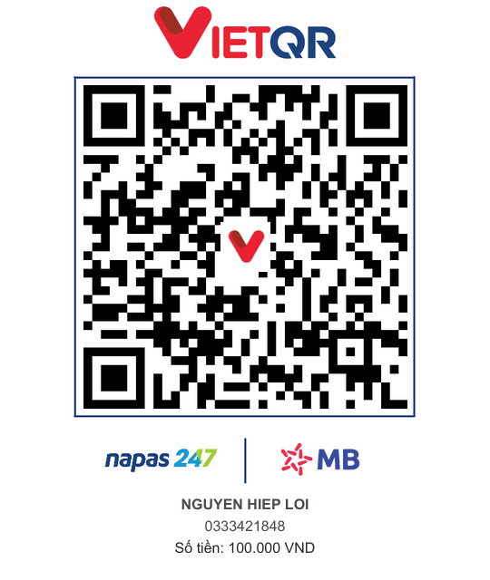 Mã QR chuyển khoản đặt cọc