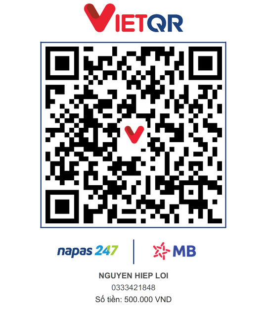 Mã QR chuyển khoản đặt cọc