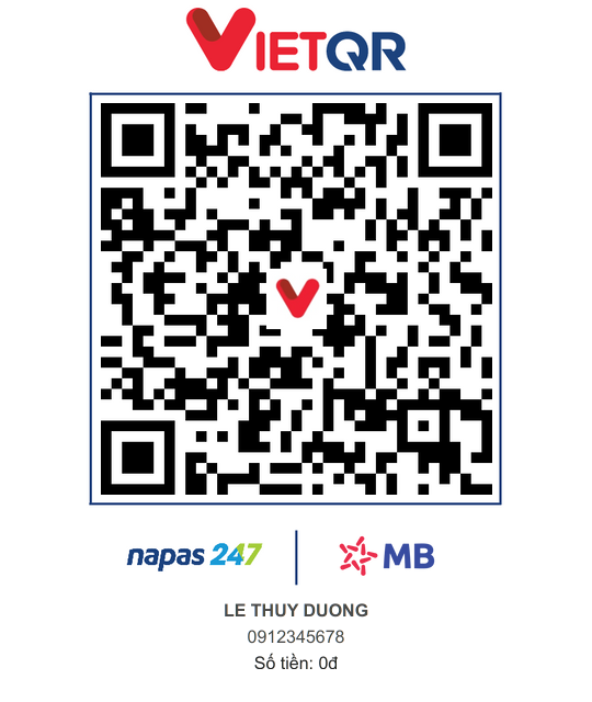 Mã QR chuyển khoản Nhà gái