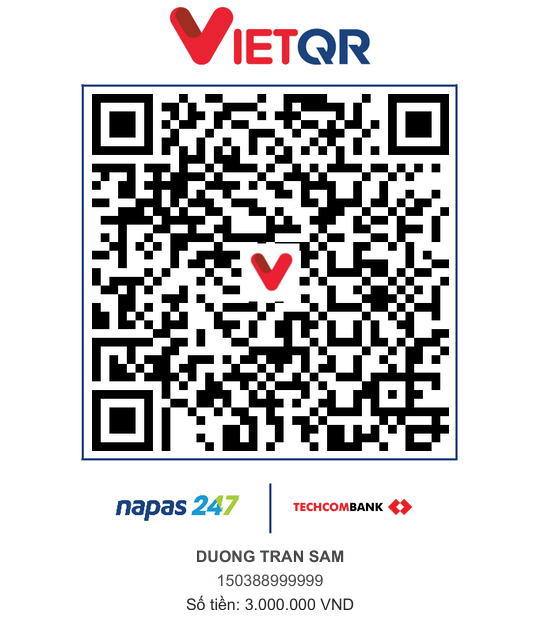 QR mời cà phê 3.000.000đ