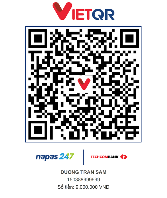 QR mời cà phê 9.000.000đ