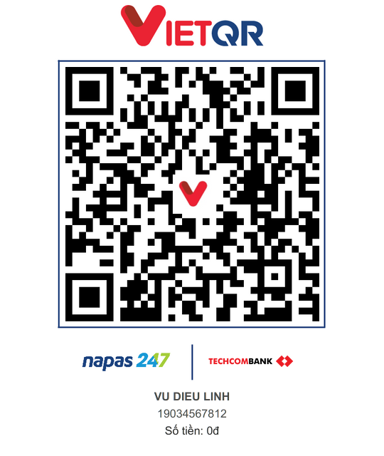 Mã QR chuyển khoản Nhà gái