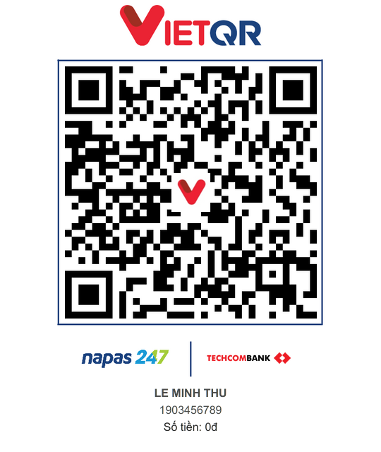 Mã QR chuyển khoản Nhà gái