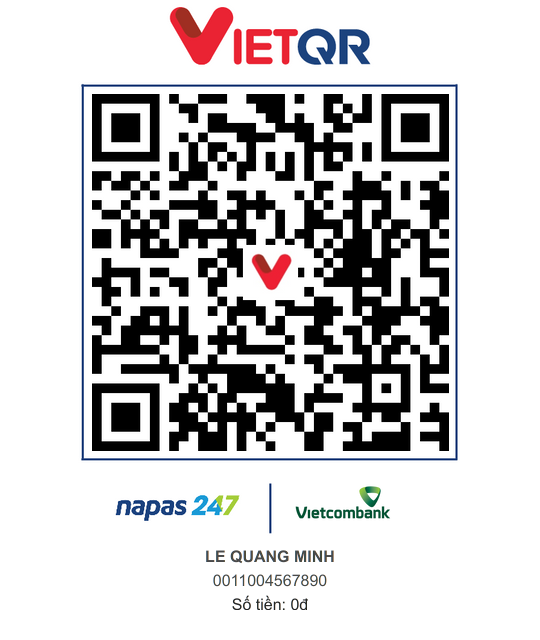 Mã QR chuyển khoản Nhà trai