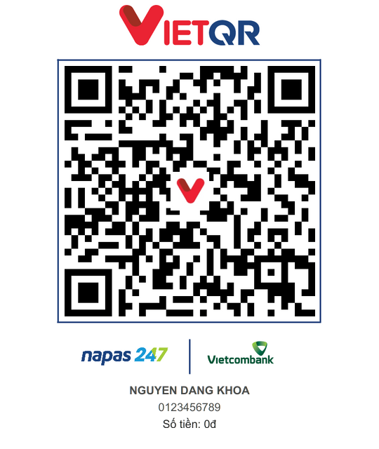 Mã QR chuyển khoản Nhà trai