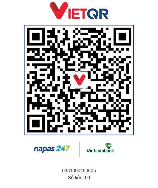 Mã QR ủng hộ Vietcombank 0331000460605